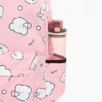 Рюкзак школьный &laquo;Мишки&raquo; для девочки, с пеналом, 3 кармана, 28&times;12&times;43 см, розовый