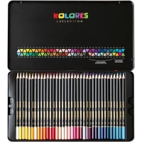 Карандаши цветные Kores Kolores 3-гран 3мм 72 цв/наб в металл.коробке 93372