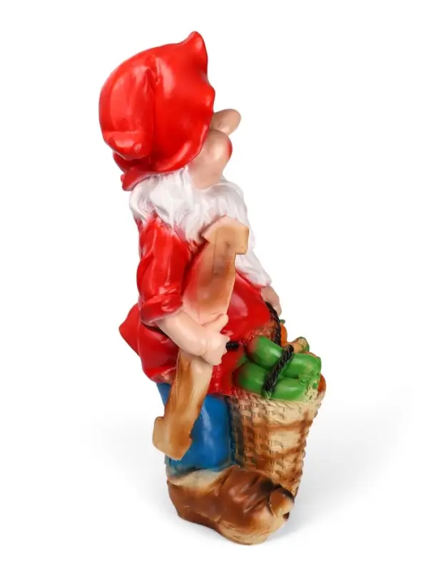 Садовая фигура из гипса &laquo;Гном с корзиной овощей&raquo;, 70&times;30&times;34 см, МИКС