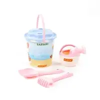 Набор игрушек для песочницы &laquo;Сафари&raquo;, 5 предметов: ведро, ситечко, лопатка, грабельки, лейка малая, МИКС