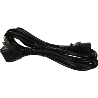 Кабель комп -> розет 220V (угловая Евровилка) 3Gx0,5mm2 3м iOpen ACE021-3M