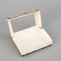 Коробка новогодняя складная &laquo;Праздничное настроение&raquo;, 20&times;12&times;4 см с окном