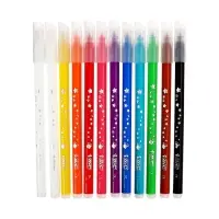 Фломастеры 10 цветов BIC Kids Magic и 2 обесцвечивающих, детские, стираемые