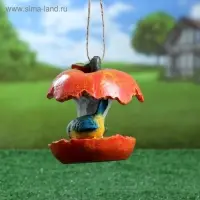 Подвесной декор "Кормушка Яблоко" 13х14см