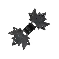 Клипса садовая &laquo;Кленовый лист&raquo;, для крепления теневой сетки, пластиковая, чёрная