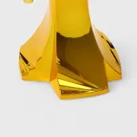 Башня пивная &laquo;Шар&raquo;, колба 3 л, ёмкость для льда, подсветка, пластик, золотистая