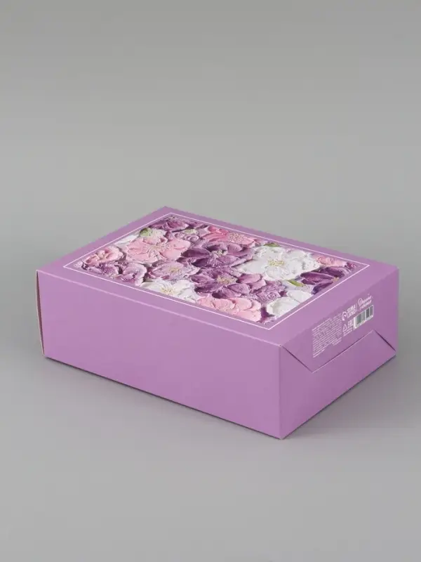 Коробка подарочная складная &laquo;Цветы&raquo;, 16&times;23&times;7.5 см