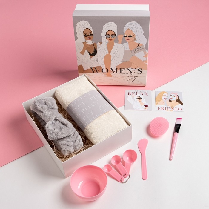 Набор подарочный Этель Girls, полотенце и аксессуары Набор подарочный Этель Girls, полотенце и аксессуары