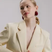 Серьги &laquo;Винтаж&raquo;, капля, бордовые в золоте