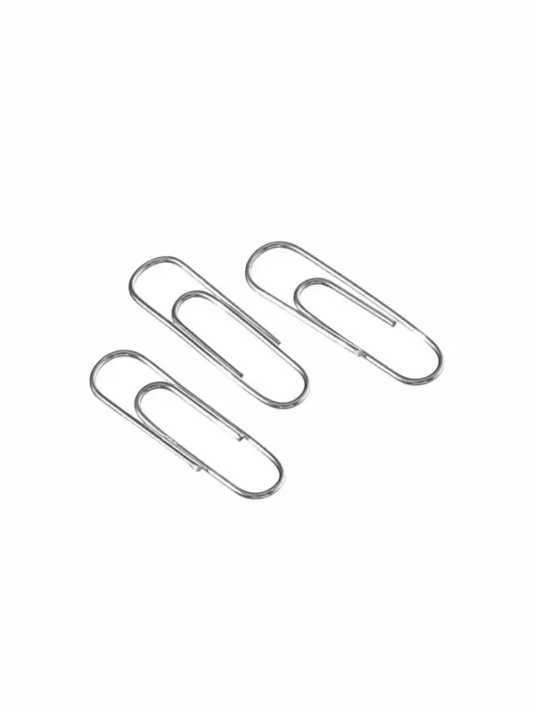 Скрепки 22 мм оцинкованные в картонной коробке 100 штук