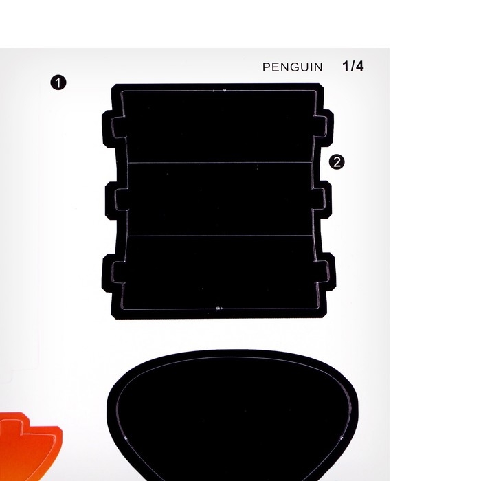 Набор для творчества создние 3D фигурки «Пингвин»