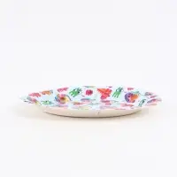 Набор одноразовой бумажной посуды, 20 предметов: 10 стаканов, 10 тарелок, Ум и Хрум