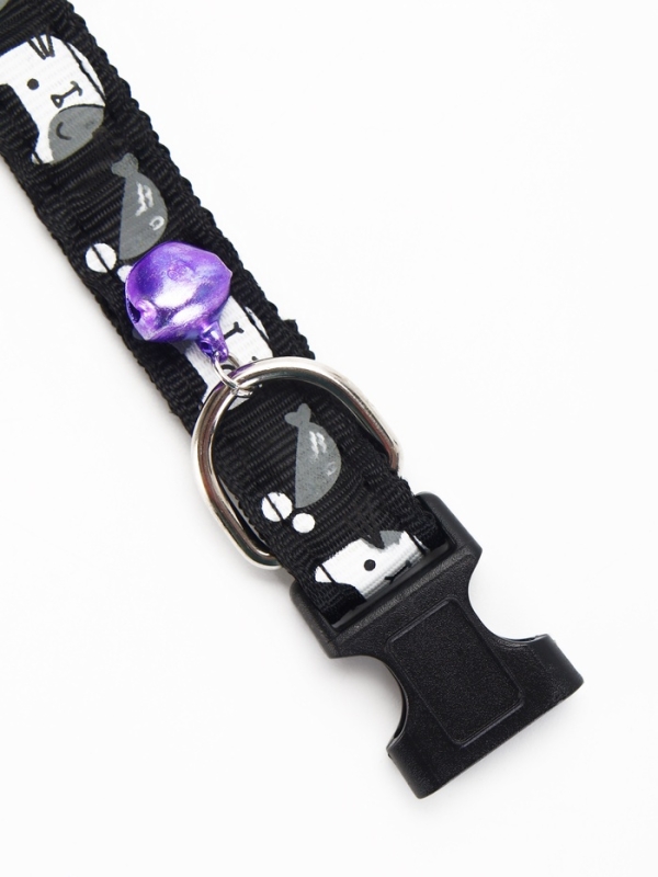 Ошейник Ошейник "Котята", 40 х 1,5 см, черный