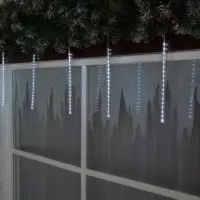 Гирлянда &laquo;Сосулька&raquo; тающая 0.3 м, IP44, прозрачная нить, 18 LED, 12 В, переливы, свечение белое