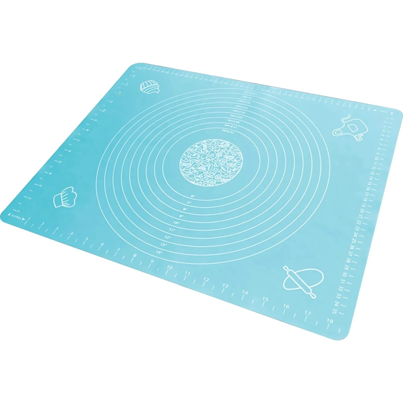 Коврик для раскатки теста и выпечки BLS-19x15 с разметкой,48x38см,985813