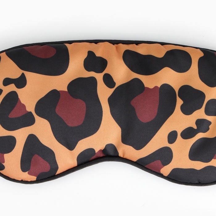 Маска шелковая для сна «Лео», 20 х 9 см, цвет коричневый Маска шелковая для сна «Лео», 20 х 9 см, цвет коричневый