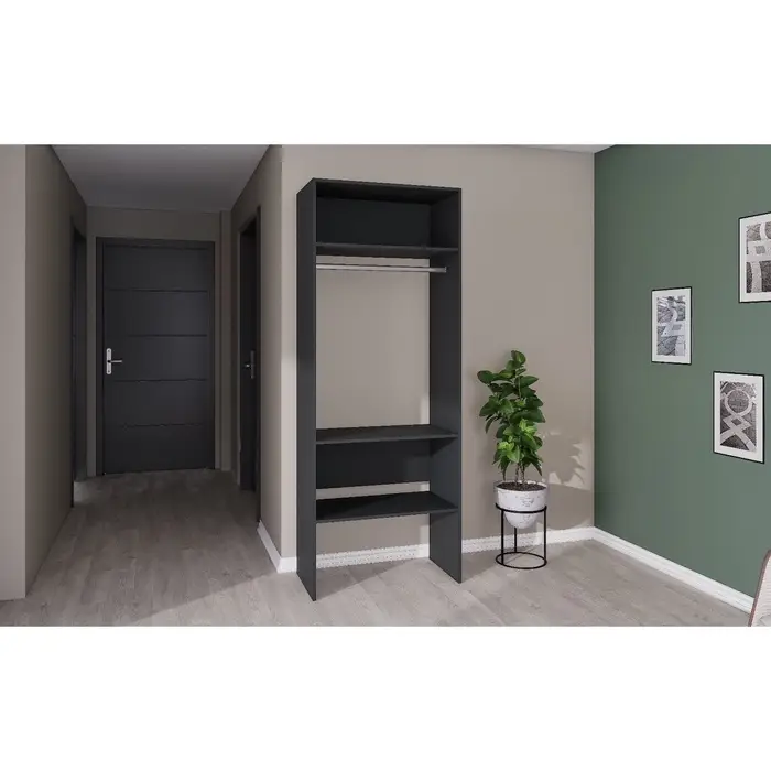 Модульная Гардеробная система Модус вешалка 2,09х0,8х0,42 графит