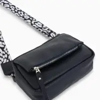 Сумка женская кросс-боди TEXTURA на молнии, 21&times;7&times;13 см, синяя