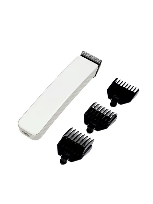Машинка для стрижки Luazon LTRI-21, 3 Вт, 3 насадки, LED-индикатор, от АКБ, белая
