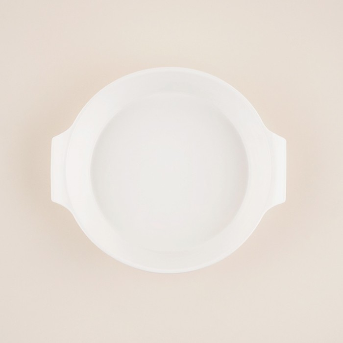 Форма для выпечки из жаропрочной керамики SL Home «Санторини», 2,2 л, 28,8×25,6×6 см, цвет белый Форма для выпечки из жаропрочной керамики SL Home «Санторини», 2,2 л, 28,8×25,6×6 см, цвет белый