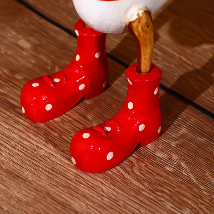 Сувенир "Утка в красном" дерево 27 см