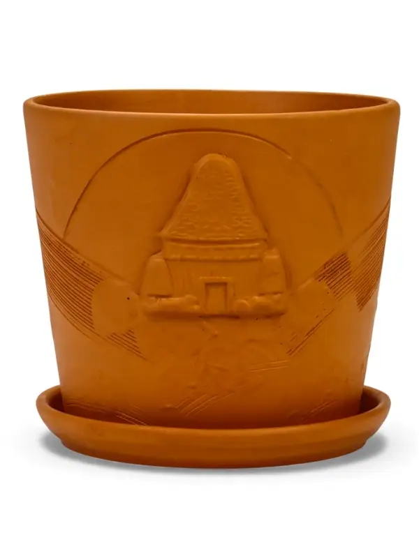 Горшок цветочный с поддоном 2,6 л, d18/h16 см терр-т керамика, Горшок цветочный с поддоном 2,6 л, d18/h16 см терр-т керамика, "Голландия" (М)