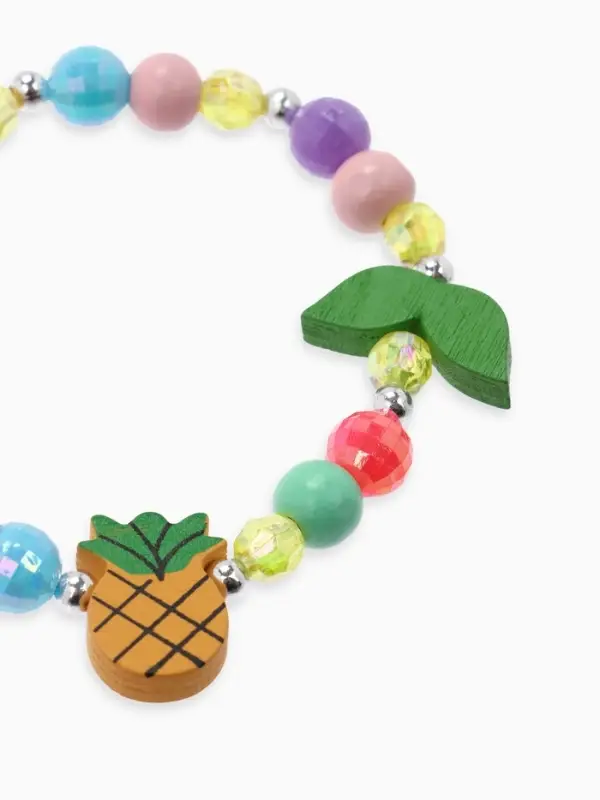 Браслет детский &laquo;Выбражулька. Ананас с листочками&raquo;, d=5 см, МИКС
