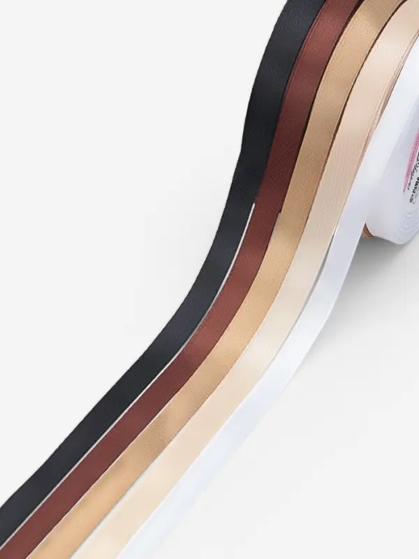 Атласная лента, набор 5 шт. &laquo;Уютный&raquo;, 10 мм, 23&plusmn;1 м