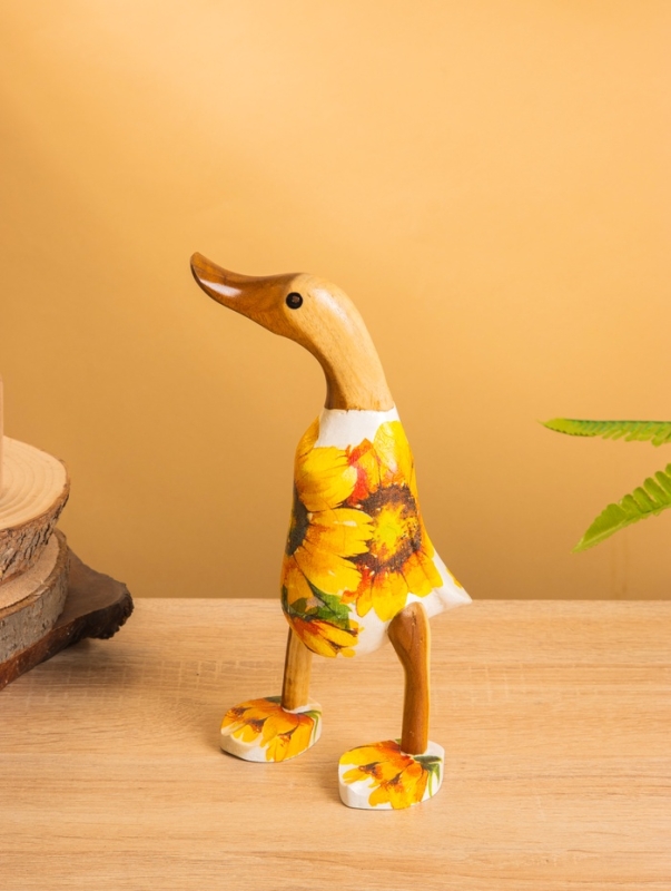 Сувенир «Утка в цветах», 13×10×23 см, дерево Сувенир «Утка в цветах», 13×10×23 см, дерево