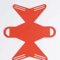 Кожанная подарочная сумочка 13 х12 х 5,5 см оранжевая