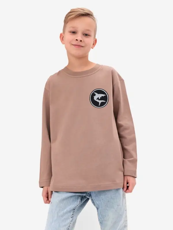 Термоаппликация «Акула», d=7.9 см, фасовка 10 шт., чёрная, белый