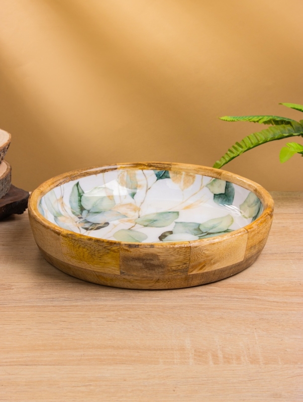 Блюдо Блюдо "Листья" дерево манго 25,5х25,5х6 см