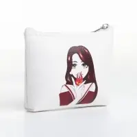 Кошелёк детский &laquo;Аниме fire&raquo;, монетница, на молнии, с рисунком, белый