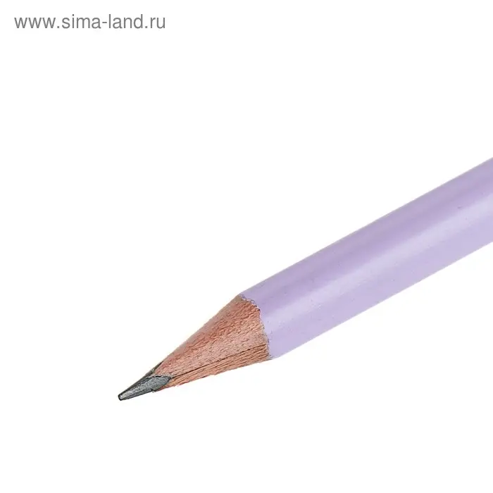Карандаш чернографитный 2.0 мм Graphix Zefir, НВ, трёхгранный, нежно-сиреневый