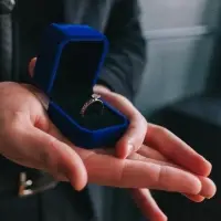 Футляр под кольцо, серьги &laquo;Геометрия&raquo;, бархатный, 5&times;5.5&times;4 см, синий