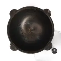 Казан, 10 л, плоское дно, алюминиевая крышка, чугун