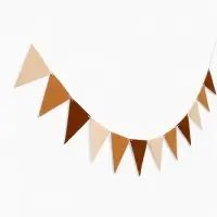 Фетровая гирлянда "Зайка" 12 флажков+ иголочка+ лента
