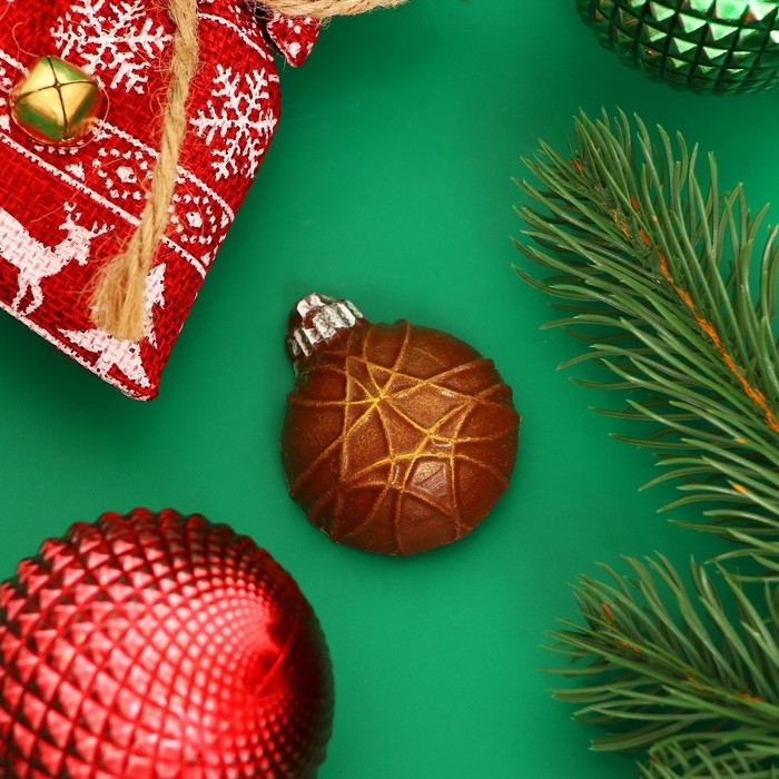 Новый год. Шоколад фигурный «Новогодний шарик», 20 г Новый год. Шоколад фигурный «Новогодний шарик», 20 г