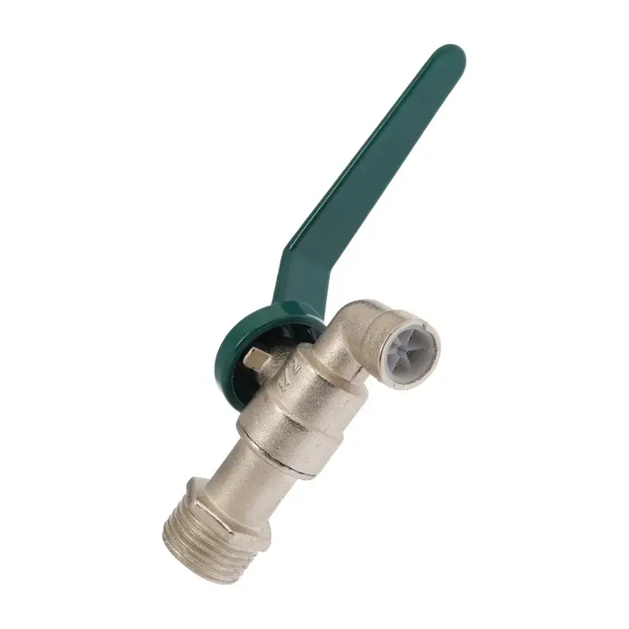 Кран водоразборный ZEIN,1/2", рычаг, укороченный, цинк