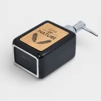 Дозатор для мыла SAVANNA &laquo;Природа&raquo;, 350 мл, чёрный