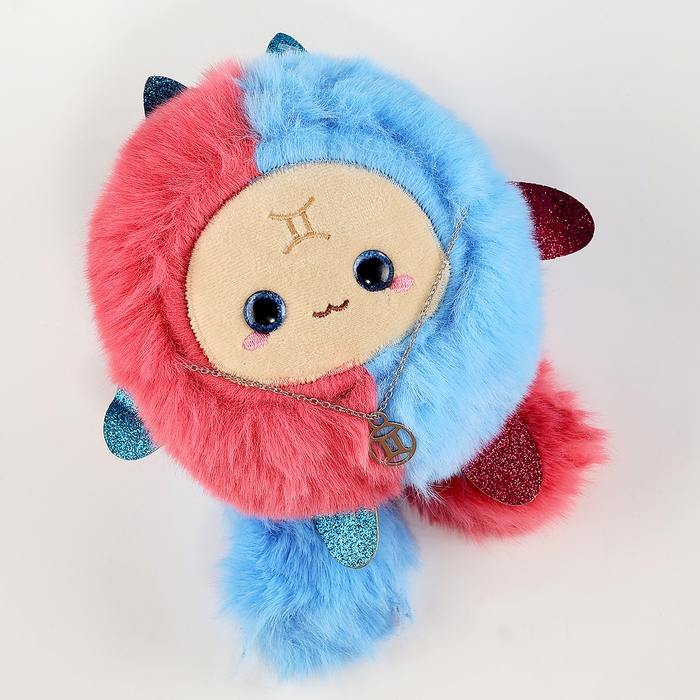 Мягкая игрушка «Зодиаки: Близнецы», с кулоном, 17 см Мягкая игрушка «Зодиаки: Близнецы», с кулоном, 17 см