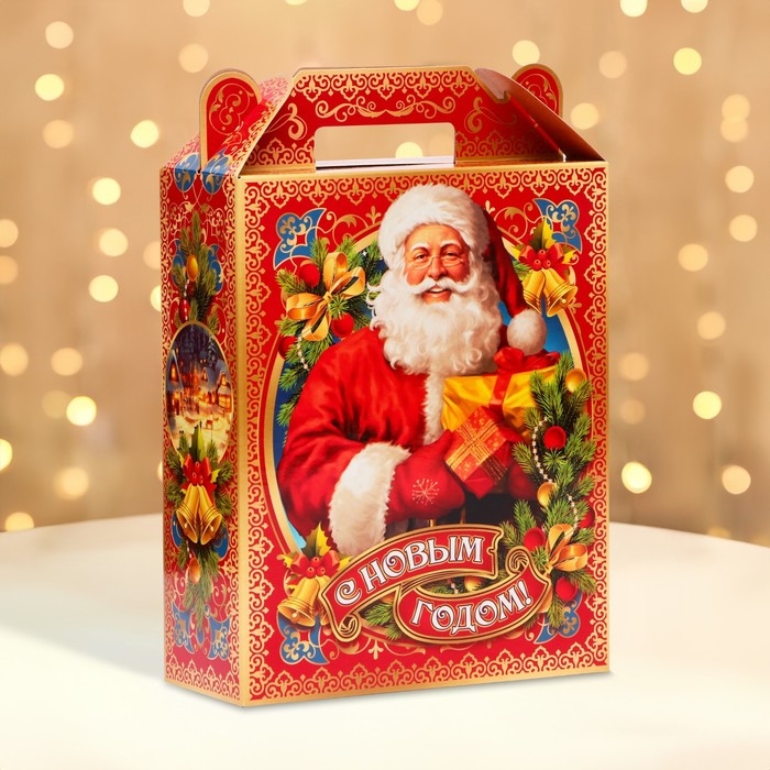 Новый год. Подарочная коробка новогодняя Холидей 17 х 7 х 25,5 см. Новый год. Подарочная коробка новогодняя Холидей 17 х 7 х 25,5 см.