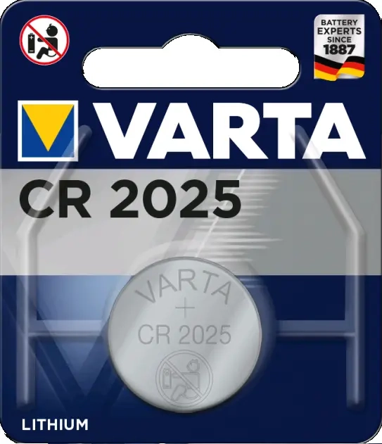 Батарейка литиевая VARTA CR2025 Professional Electronics дисковая 3В бл/1 Батарейка литиевая VARTA CR2025 Professional Electronics дисковая 3В бл/1