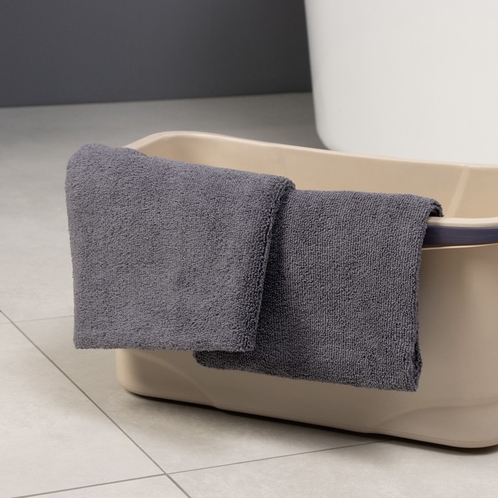 Тряпка для пола Raccoon, 220 г/м², 60×80 см, микрофибра, ультразвуковая обработка края, 2 шт, цвет серый Тряпка для пола Raccoon, 220 г/м², 60×80 см, микрофибра, ультразвуковая обработка края, 2 шт, цвет серый