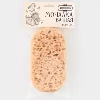 Губка для тела &laquo;Банная&raquo;,15&times;9 см, бежевая