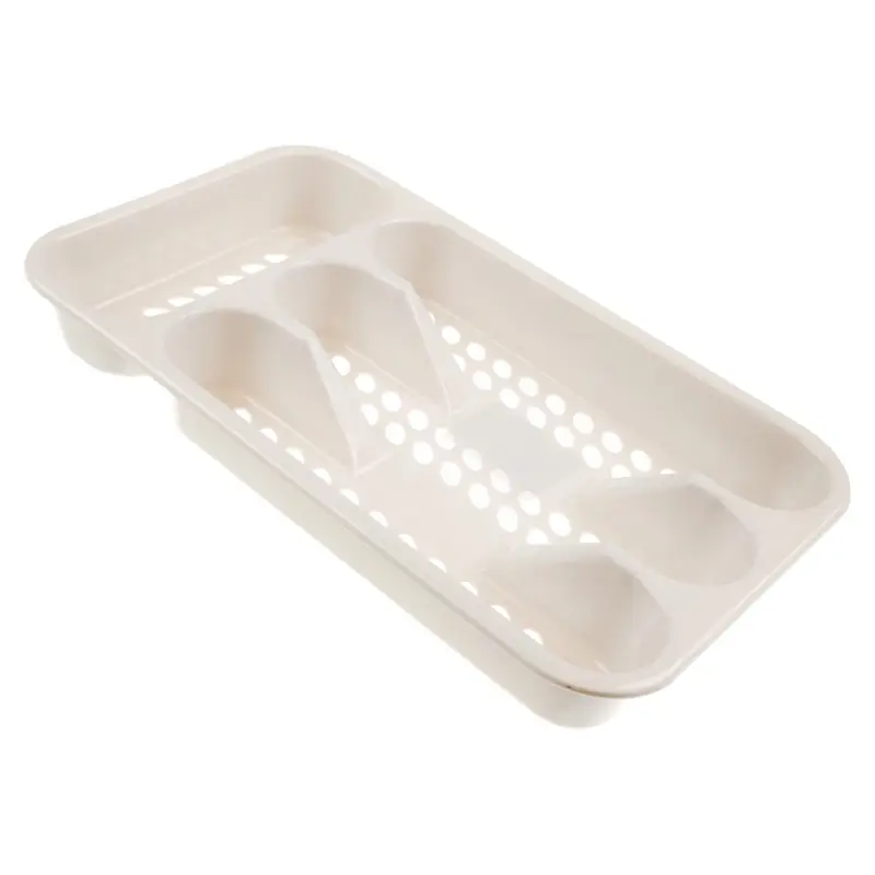 Лоток для столовых приборов тм VETTA Кантри, 4 секции, 33х19,5х4,5см, пластик