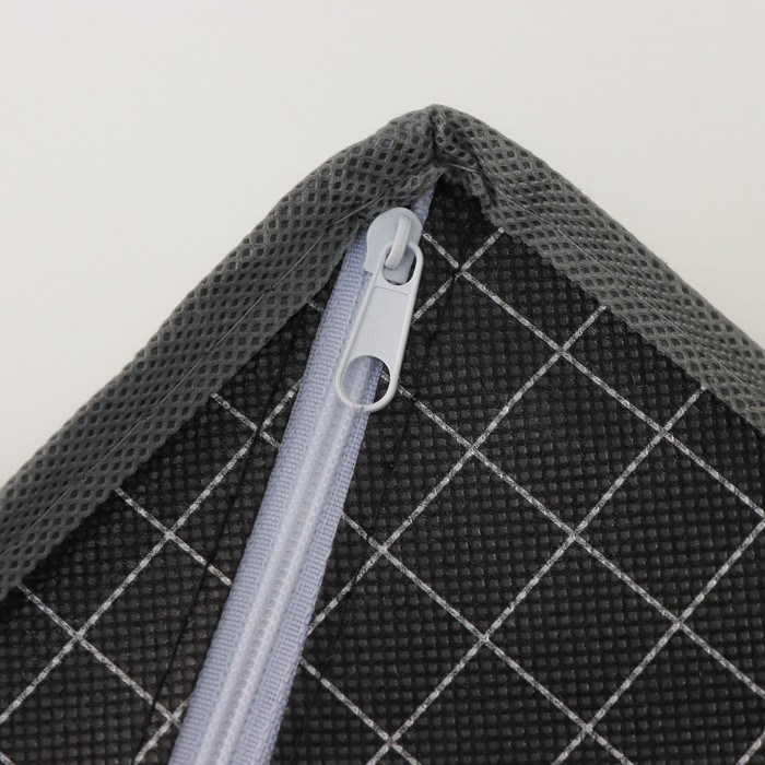 Органайзер для хранения белья Доляна «Кло», 8 ячеек, 28×14×10 см, цвет чёрный Органайзер для хранения белья Доляна «Кло», 8 ячеек, 28×14×10 см, цвет чёрный