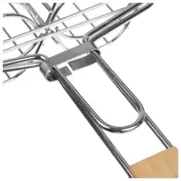 Решётка гриль для овощей Maclay, двойная, хромированная сталь, 49&times;14&times;7 см, рабочая поверхность 27&times;17 см