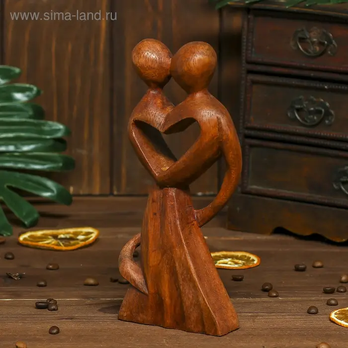 Сувенир дерево Сувенир дерево "Узы брака" коричневый цвет 20х9х3 см