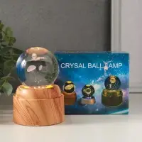 Сувенир стекло свет "Шар. Медузы" 6хLED шар d=6 см, крутится, USB 7х7х10 см Сувенир стекло свет "Шар. Медузы" 6хLED шар d=6 см, крутится, USB 7х7х10 см